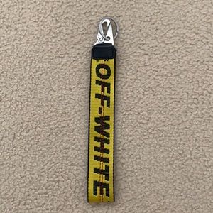 Off White Yellow Classic Keychain